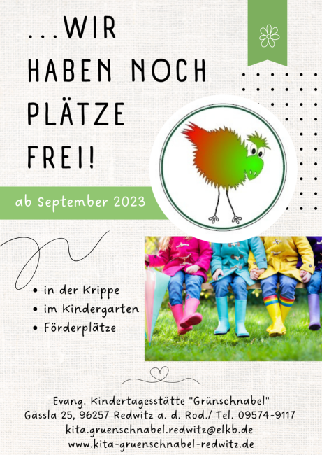 Wir haben noch Plätze frei!